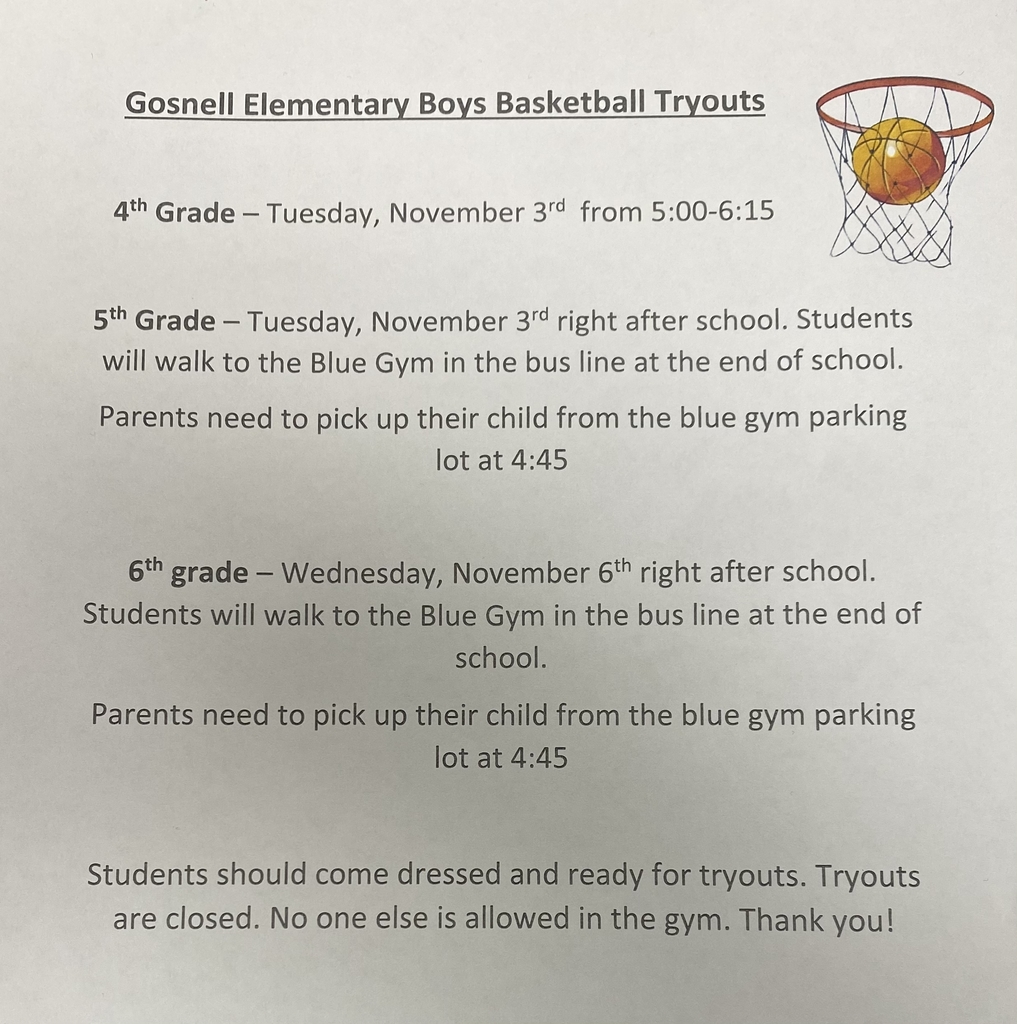 GES boys basketball tryouts